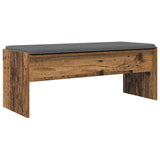 Hall Bench with Cushion Old Wood 103 x 38 x 40 cm 891566