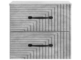 Wall-Mounted Bedside Cabinet with Drawer 2 pcs Concrete Grey 898642