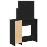 Dressing Table Black Oak 86.5 x 35 x 136 cm Engineered Wood 862108