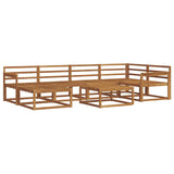 Outdoor Sofa Set 7 pcs Natural Solid Acacia Wood 3367847