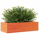 Garden Planter Wax Brown 90x40x23 cm Solid Wood Pine 847225