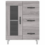 Highboard Grey Sonoma 69.5x34x180 cm Engineered Wood 3198631