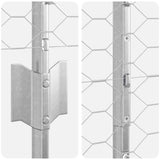 Welded Wire Fence 10 x 1 m Hot-Dip Galvanised Steel 3336964