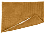 Cushion Cover 6 pcs ALMELO Yellow 60 x 60 cm Corduroy 915412