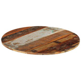 286035 Round Table Top 80 cm 15-16 mm Solid Reclaimed Wood