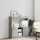 Highboard Grey Sonoma 92x33x100 cm Engineered Wood 855129