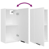 5 Piece Bathroom Cabinet Set White Engineered Wood 3115852