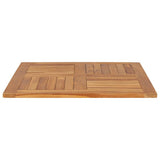 Table Top Teak Solid Teak Wood 80x80 cm Durable Table Top 48990