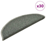 Self-adhesive Stair Mats 30 pcs 56 x 17 x 3 cm Dark Green 3365741