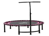 Mini Round Steel Frame Trampoline w/ Adjustable Handle, Pink T3398P349133