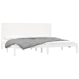 Bed Frame without Mattress White 180x200 cm Super King Solid Wood 3104624