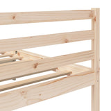 Bed Frame Natural wood Solid pine wood Single Durable Bed Frame 3101273