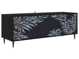 TV Cabinet DOKKUM 102 x 33 x 51 cm Black Oak Engineered Wood 8007097