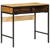 Writing Desk with Drawer Brown 80 x 50 x 75 cm Solid Mango Wood 374087