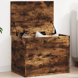 Storage Box Smoked Oak 60x42x46 cm Engineered Wood 840657
