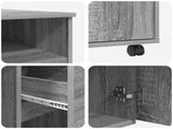Desk with Wheels Grey Sonoma 91 x 50 x 77 cm Engineered Wood 869535