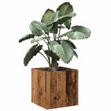 Planter Box Old Wood 40x40x40 cm Engineered Wood 857027