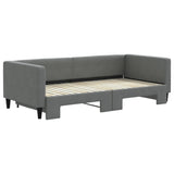 Daybed with Trundle without Mattress Dark Grey 90x190 cm Single 3196648