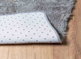 Shaggy Rug High Pile NAVARRA Light Grey 200x200 cm Polyester 4102882