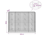 Gabion with 3.5 mm Wire and 5x10 cm Mesh 200x20x200 cm 3462670