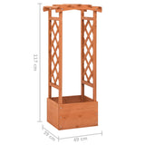 Trellis Planter with Arch 49x39x117 cm Firwood 316391
