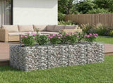 Gabion Raised Bed 2 pcs Silver 3422226