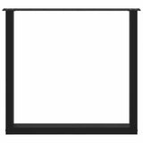 Dining Table Legs U-Shaped 3 pcs Black 80x cm Steel 4013204