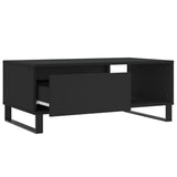 Coffee Table Black 90x50x36.5 cm Engineered Wood 830573