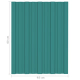 Roof Panel 36 pcs Green 60 x 45 cm Galvanised steel 42047101