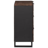 Sideboards 2 pcs Brown 60 x 33.5 x 75 cm Solid mango wood 3310052