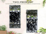Wall Mounted Plant Stands Set of 2, Fir Wood Flower Stand with Shelves and Slatted Trellis for T3398P325123