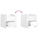 Bedside Cabinet White 45x50x50 cm Engineered Wood 848283