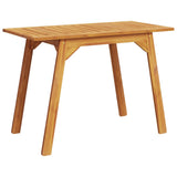 Garden Dining Table 110x56x75 cm Solid Wood Acacia 366372