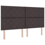 ZNTS Bed Frame - Dark Brown, 180x200 cm, Fabric 3344826