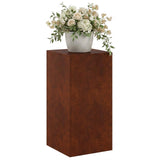 Plant Stand Rusty 40 x 40 x 80 cm Weathering Steel 8012556