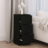 Sideboard Black 30x30x70 cm Engineered Wood 811153