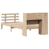 Bookcase Bed without Mattress 100x200cm Solid Wood Pine 3322735
