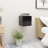 Bedside Cabinets 2 pcs Black 30.5x30x30 cm Engineered Wood 3079710