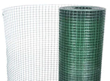 Chicken Wire Fence Galvanised with PVC Coating 25x1 m Green 140438