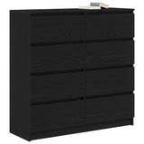 Sideboard Black Oak 100x35x99 cm Engineered Wood 3328490
