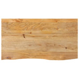 Table Top Live Edge 110x60x3.8 cm Solid Wood Mango 370503