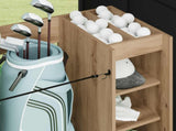 Golf Cabinet with Wheel Plain Artisan Oak 120 x 45 x 98 cm 899478