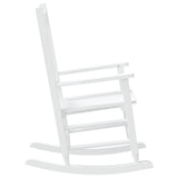 Rocking Chair for Children White Solid Wood Poplar 4008877