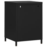 Nightstands 2 pcs Black 35x35x51 cm Steel 3095221