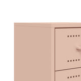 Bedside Cabinets 2 pcs Pink 36x39x60.5 cm Steel 846461