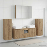 Bathroom Furniture Set 6 pcs Artisan Oak 3407174