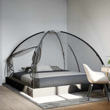Mosquito Net Mongolia with Doors 220 Mesh Black 200x200x135 cm 4010045