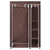 Fabric Wardrobe Brown 60721
