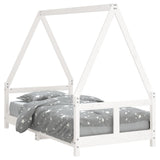 Kids Bed Frame White 80x160 cm Solid Wood Pine 834460