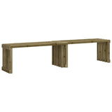Garden Bench Extendable 212.5x40.5x45 cm Impregnated Wood Pine 832529